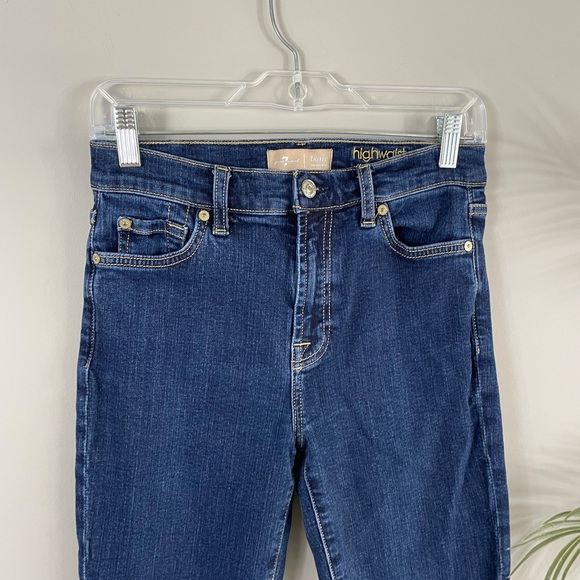 7 for all mankind kick crop jeans - Picture 4 of 16